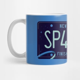 Spartan License Plate Mug